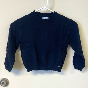 Girls Mayoral Lettuce Hem Sweater - 6